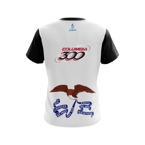 Columbia 300 Iowa Flag CoolWick Bowling Jersey - Image 2