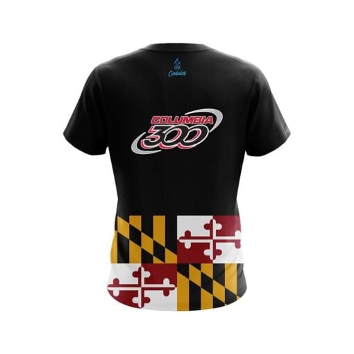 Columbia 300 Maryland Flag CoolWick Bowling Jersey - Image 2