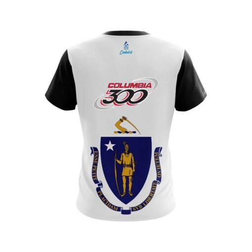 Columbia 300 Masssachucets Flag CoolWick Bowling Jersey - Image 2