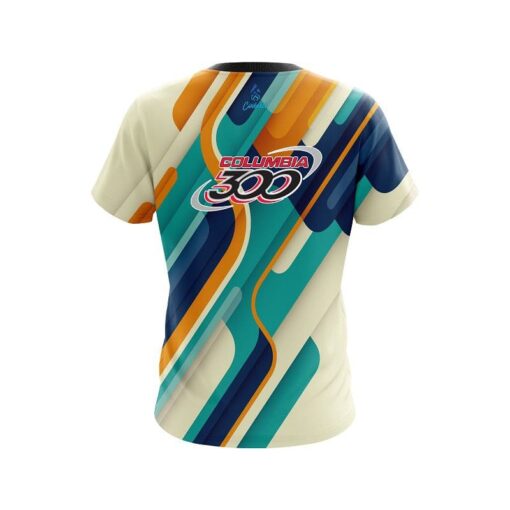 Columbia 300 Modern Stripe CoolWick Bowling Jersey - Image 2