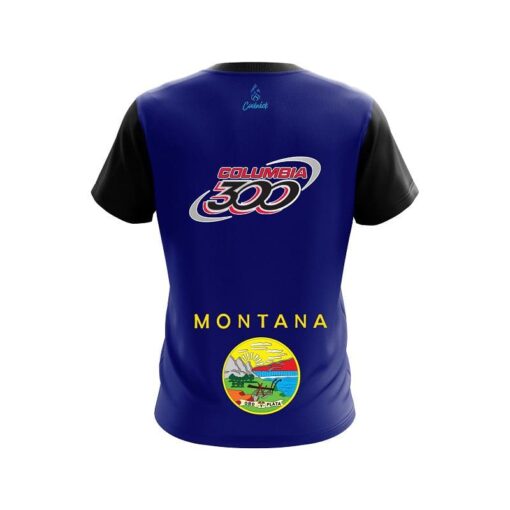 Columbia 300 Montana Flag CoolWick Bowling Jersey - Image 2
