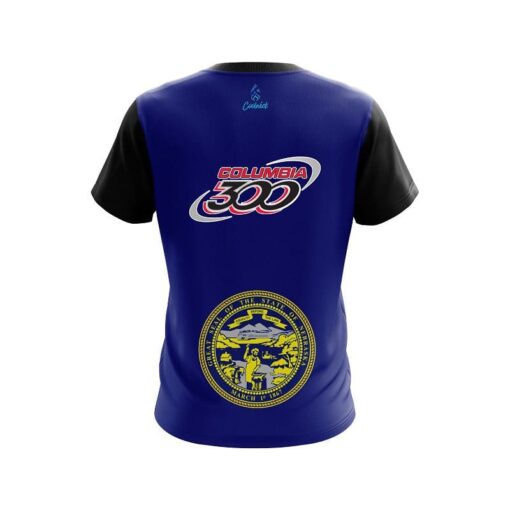 Columbia 300 Nebraska Flag CoolWick Bowling Jersey - Image 2
