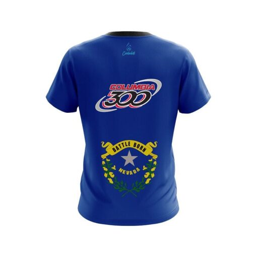 Columbia 300 Nevada Flag CoolWick Bowling Jersey - Image 2