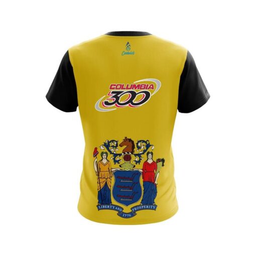 Columbia 300 New Jersey Flag CoolWick Bowling Jersey - Image 2