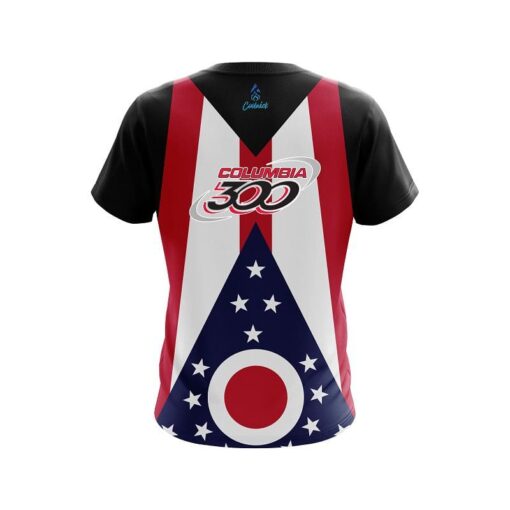 Columbia 300 Ohio Flag CoolWick Bowling Jersey - Image 2