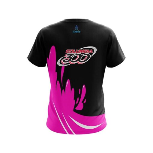Columbia 300 Pink Splash CoolWick Bowling Jersey - Image 2