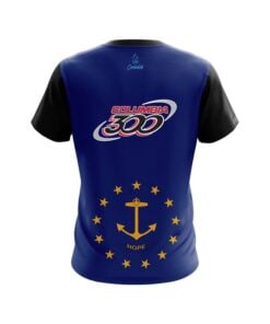 Alternative view of Columbia 300 Rhode Island Flag CoolWick Bowling Jersey