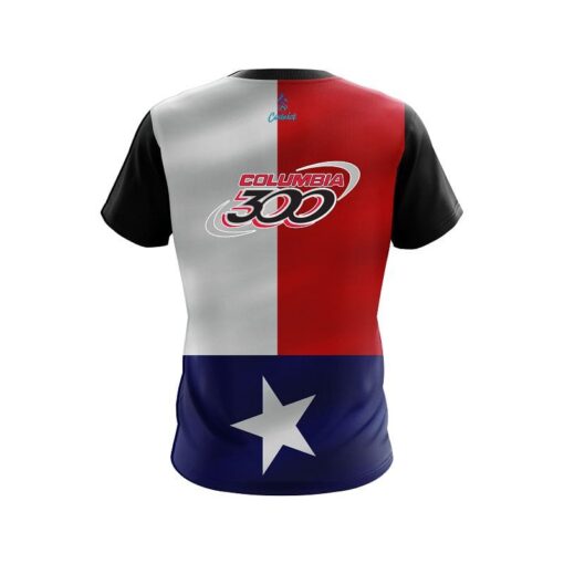 Columbia 300 Texas Flag CoolWick Bowling Jersey - Image 2
