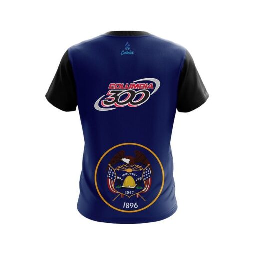 Columbia 300 Utah Flag CoolWick Bowling Jersey - Image 2