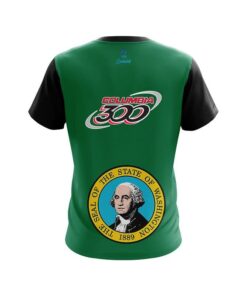 Alternative view of Columbia 300 Washington Flag CoolWick Bowling Jersey