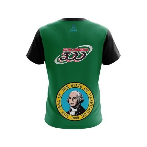 Columbia 300 Washington Flag CoolWick Bowling Jersey - Image 2