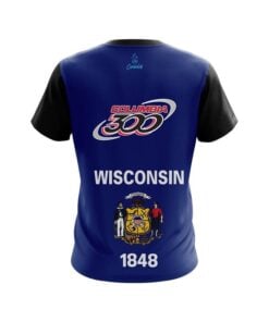 Alternative view of Columbia 300 Wisconsin Flag CoolWick Bowling Jersey