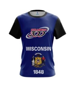 Columbia 300 Wisconsin Flag CoolWick Bowling Jersey