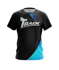 Track Carbon Aqua Swirl CoolWick Bowling Jersey