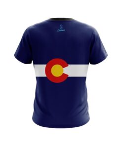 Alternative view of Plain Colorado Flag CoolWick Bowling Jersey