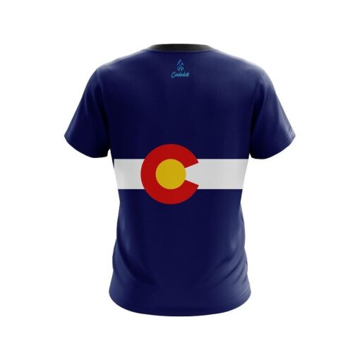 Plain Colorado Flag CoolWick Bowling Jersey - Image 2