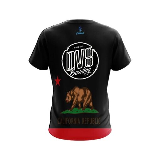 DV8 California Republic Flag CoolWick Bowling Jersey - Image 2