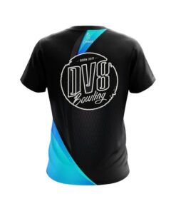 Alternative view of DV8 Carbon Aqua Swirl CoolWick Bowling Jersey