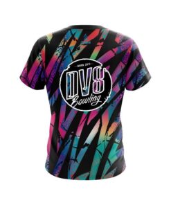 Alternative view of DV8 Colorful Art CoolWick Bowling Jersey