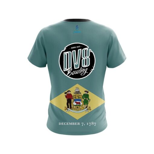 DV8 Delaware Flag CoolWick Bowling Jersey - Image 2