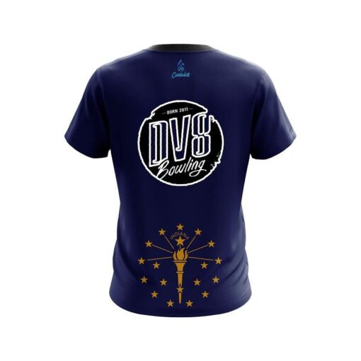 DV8 Indiana Flag CoolWick Bowling Jersey - Image 2