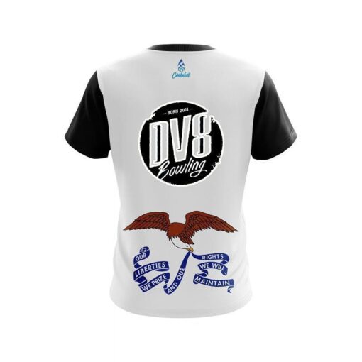 DV8 Iowa Flag CoolWick Bowling Jersey - Image 2