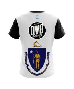 Alternative view of DV8 Masssachucets Flag CoolWick Bowling Jersey