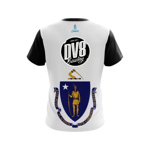 DV8 Masssachucets Flag CoolWick Bowling Jersey - Image 2