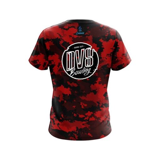 DV8 Military Red CoolWick Bowling Jersey - Image 2