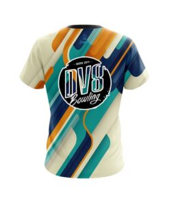 Alternative view of DV8 Modern Stripe CoolWick Bowling Jersey
