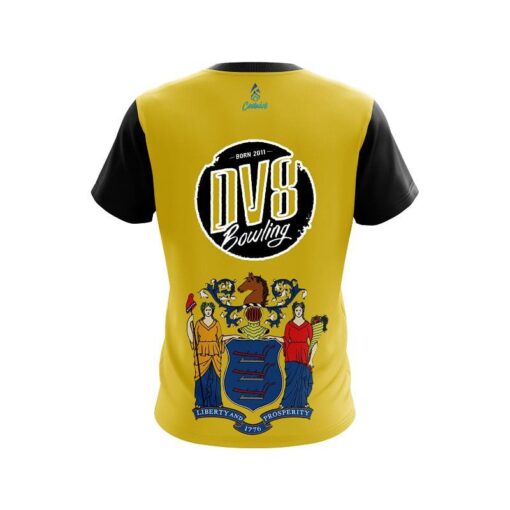 DV8 New Jersey Flag CoolWick Bowling Jersey - Image 2