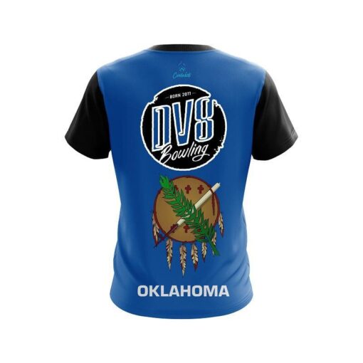 DV8 Oklahoma Flag CoolWick Bowling Jersey - Image 2