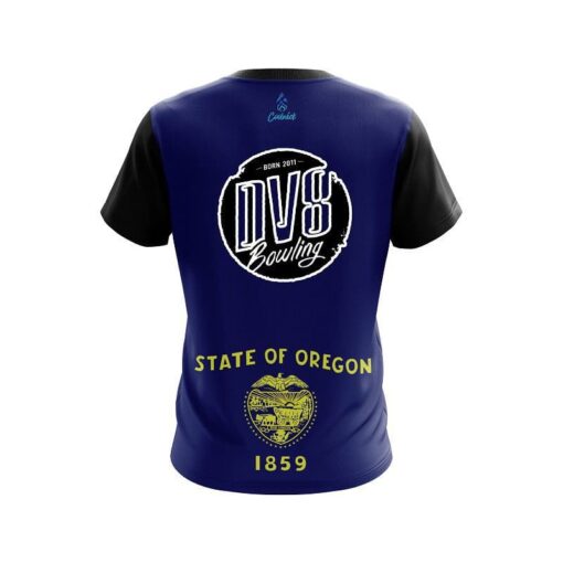 DV8 Oregon Flag CoolWick Bowling Jersey - Image 2