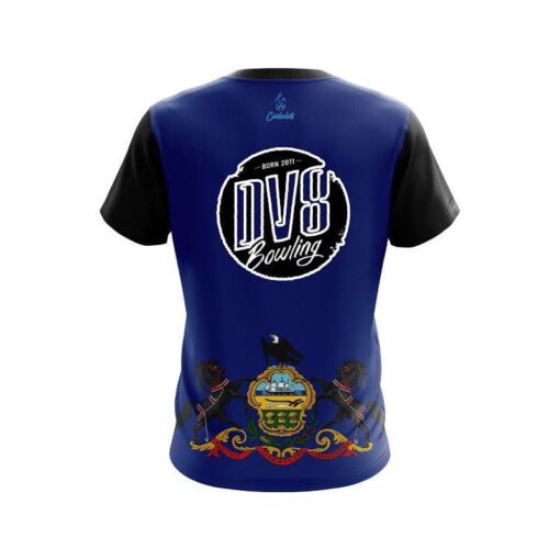 DV8 Pennsylvania Flag CoolWick Bowling Jersey - Image 2