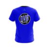 DV8 Plain Blue CoolWick Bowling Jersey - Image 2