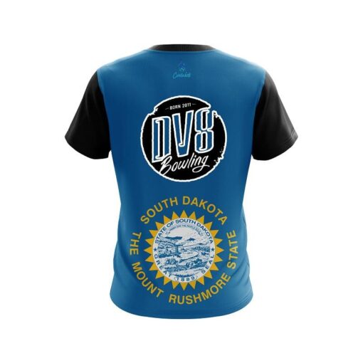 DV8 South Dakota Flag CoolWick Bowling Jersey - Image 2