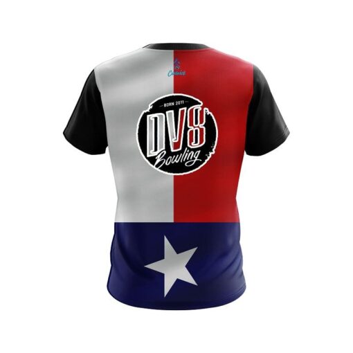 DV8 Texas Flag CoolWick Bowling Jersey - Image 2