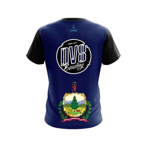 DV8 Vermont Flag CoolWick Bowling Jersey - Image 2