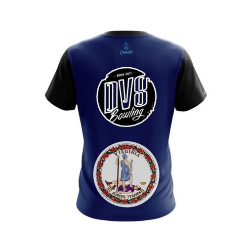 DV8 Virginia Flag CoolWick Bowling Jersey - Image 2
