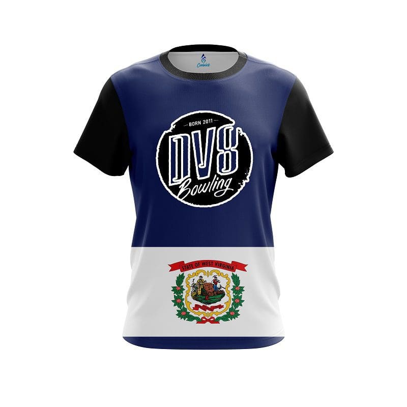 DV8 West Virginia Flag CoolWick Bowling Jersey