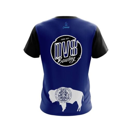 DV8 Wyoming Flag CoolWick Bowling Jersey - Image 2