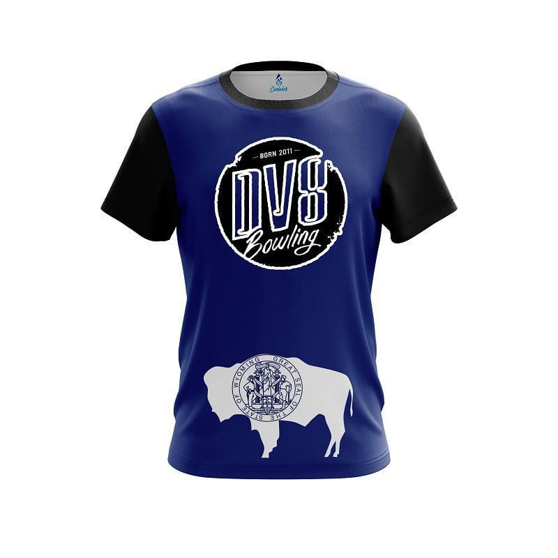 DV8 Wyoming Flag CoolWick Bowling Jersey