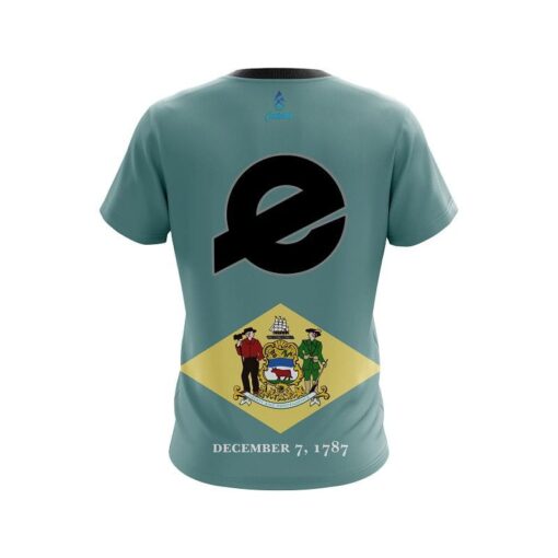 Ebonite Delaware Flag CoolWick Bowling Jersey - Image 2
