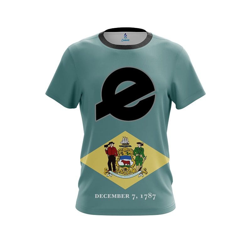 Ebonite Delaware Flag CoolWick Bowling Jersey