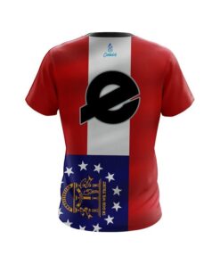 Alternative view of Ebonite Georgia Flag CoolWick Bowling Jersey