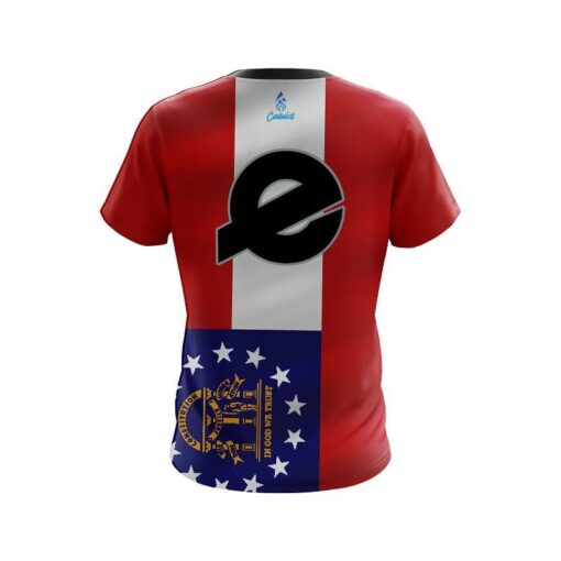 Ebonite Georgia Flag CoolWick Bowling Jersey - Image 2