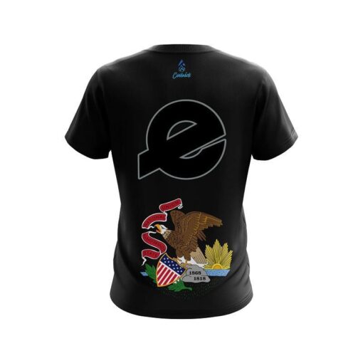 Ebonite Illinois Flag CoolWick Bowling Jersey - Image 2