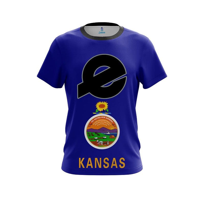 Ebonite Kansas Flag CoolWick Bowling Jersey