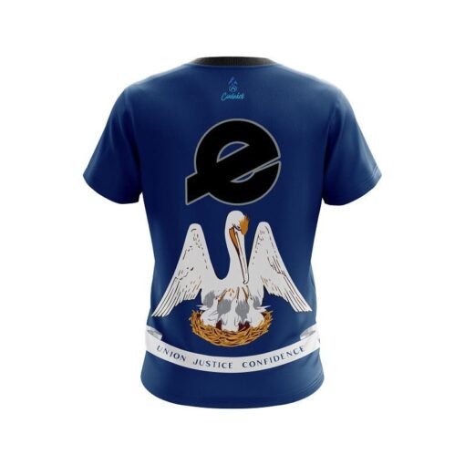 Ebonite Louisiana Flag CoolWick Bowling Jersey - Image 2