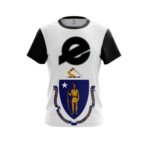 Ebonite Masssachucets Flag CoolWick Bowling Jersey - Image 2